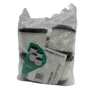 Think Crucial Replacement Filters for Black & Decker PVF110 4-Pack